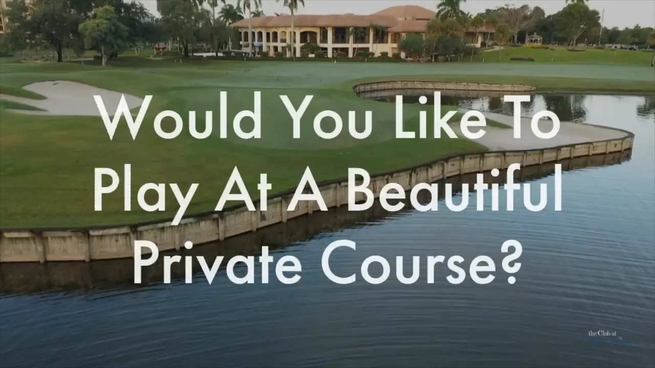 The Club at Boca Pointe — golf course promotional film