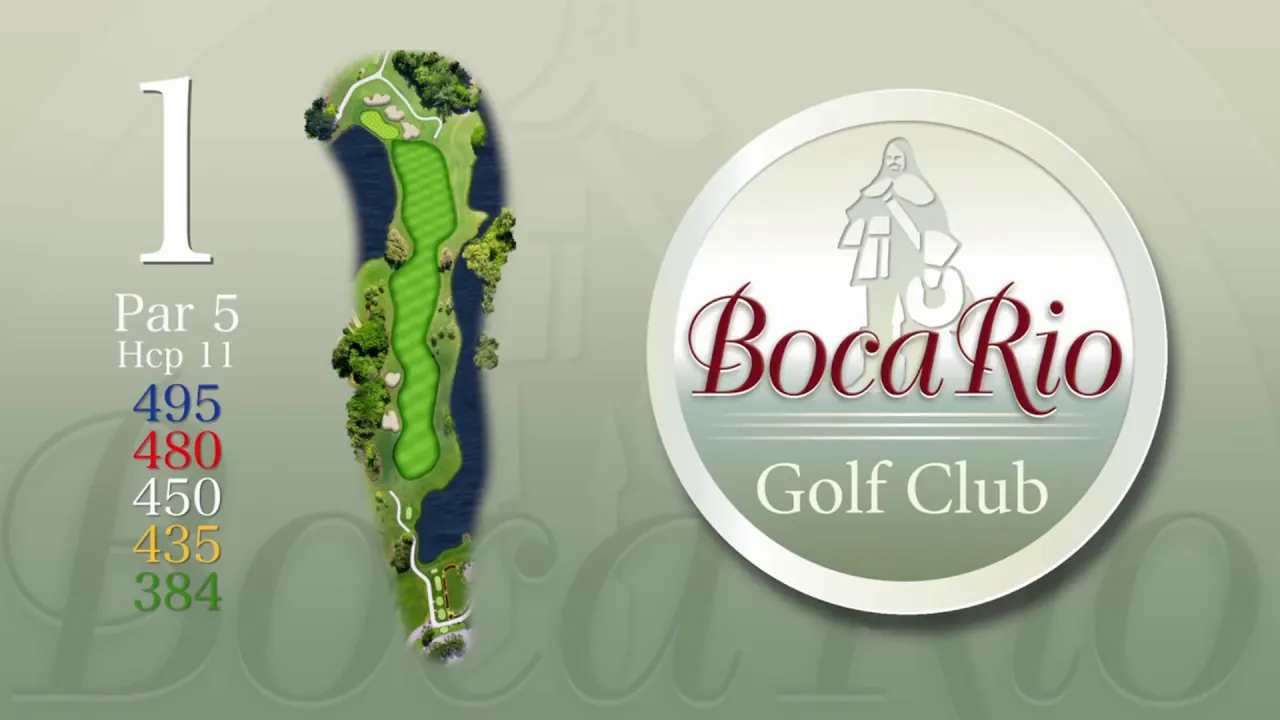 Boca Rio Golf Club — Hole 1 flyover