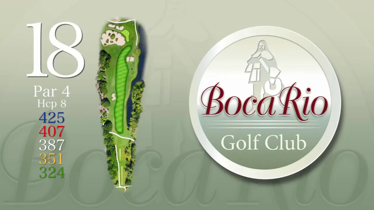 Boca Rio Golf Club — Hole 18 flyover