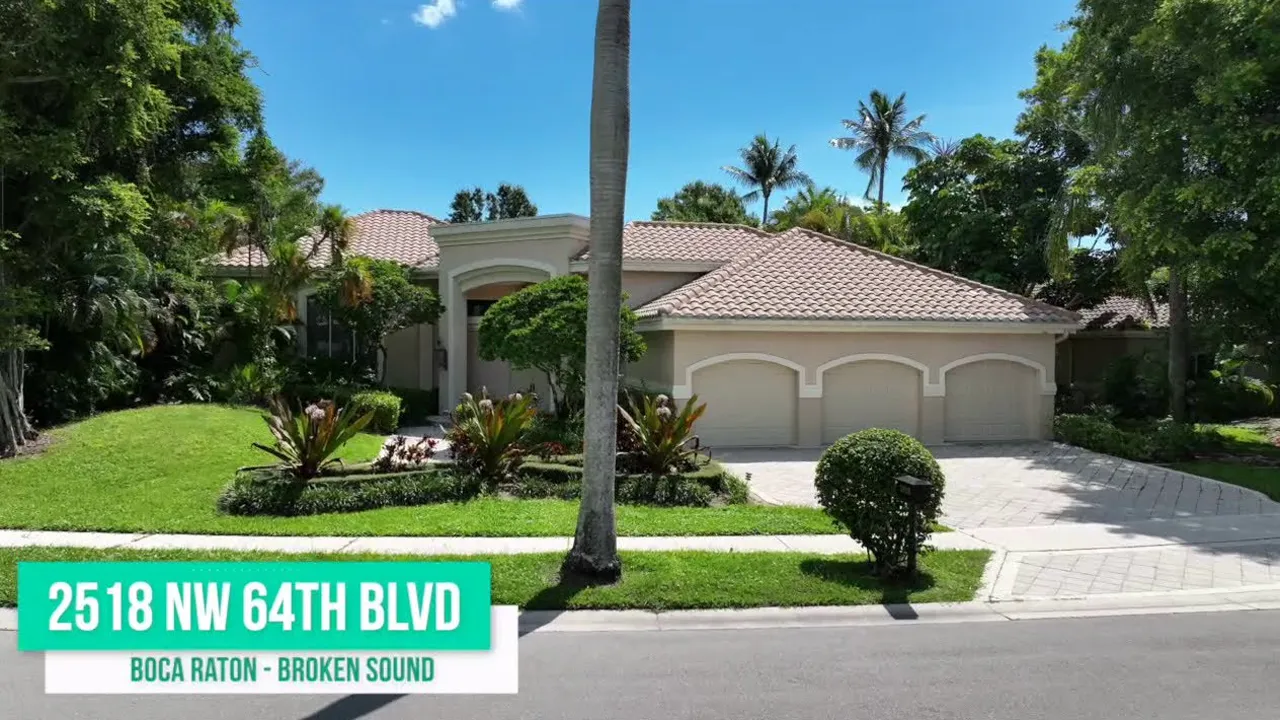 Agent-narrated video tour of 2518 NW 64th Blvd, Broken Sound