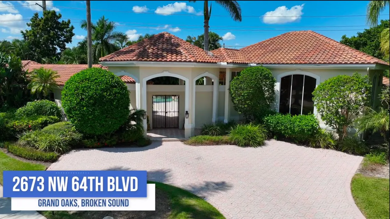 Agent-narrated video tour of 2673 NW 64th Blvd, Grand Oaks, Broken Sound